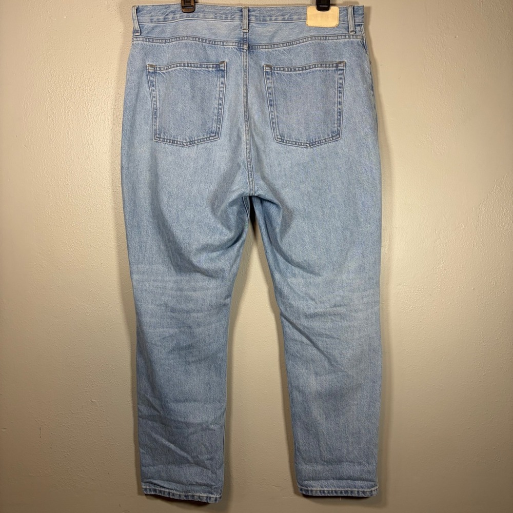 Everlane The Cheeky Jean Light Wash Blue High Rise Straight Leg Denim Size 33 R - Picture 2 of 12